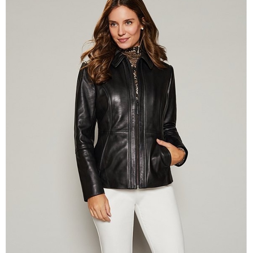 NWT Genuine lamb leather jacket.